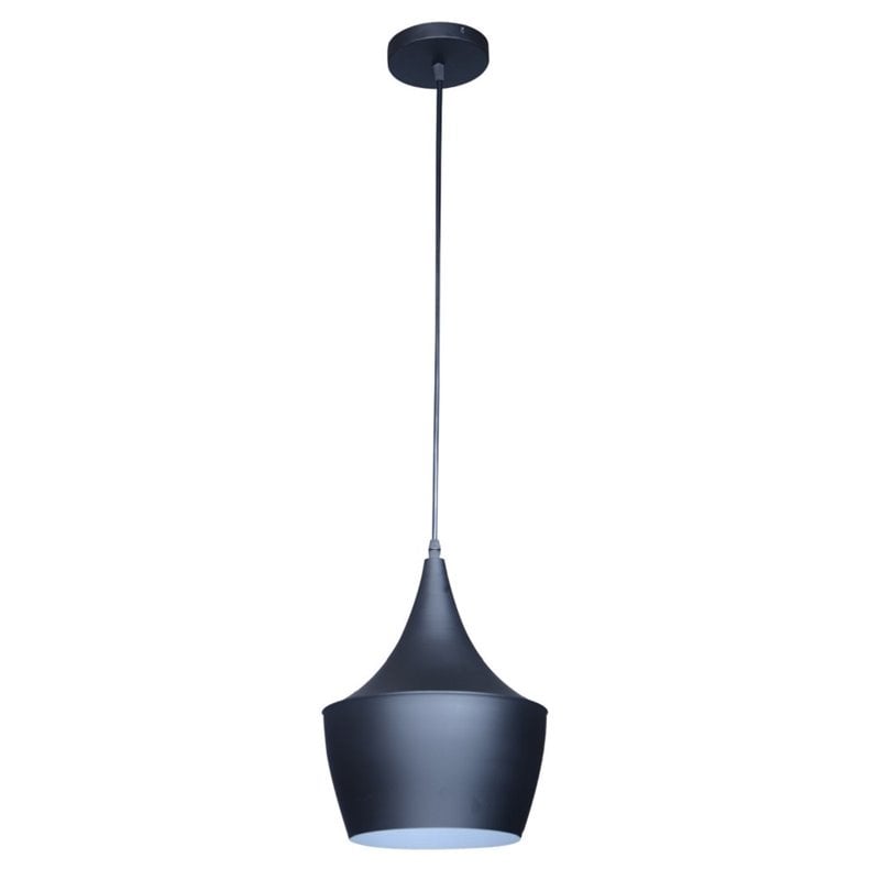 Bromi Design Berkley Single Light Aluminum Pendant in Black