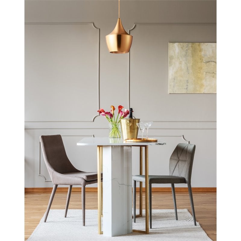 Bromi Design Berkley Single Light Aluminum Pendant in Gold