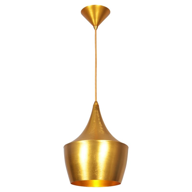 Bromi Design Berkley Single Light Aluminum Pendant in Gold