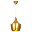 Bromi Design Berkley Single Light Aluminum Pendant in Gold
