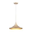 Bromi Design Berkley Single Light Aluminum Pendant in Gold