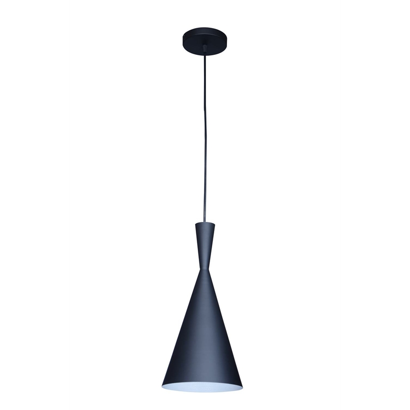 Bromi Design Berkley Single Light Aluminum Pendant in Black