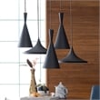 Bromi Design Berkley Single Light Aluminum Pendant in Black