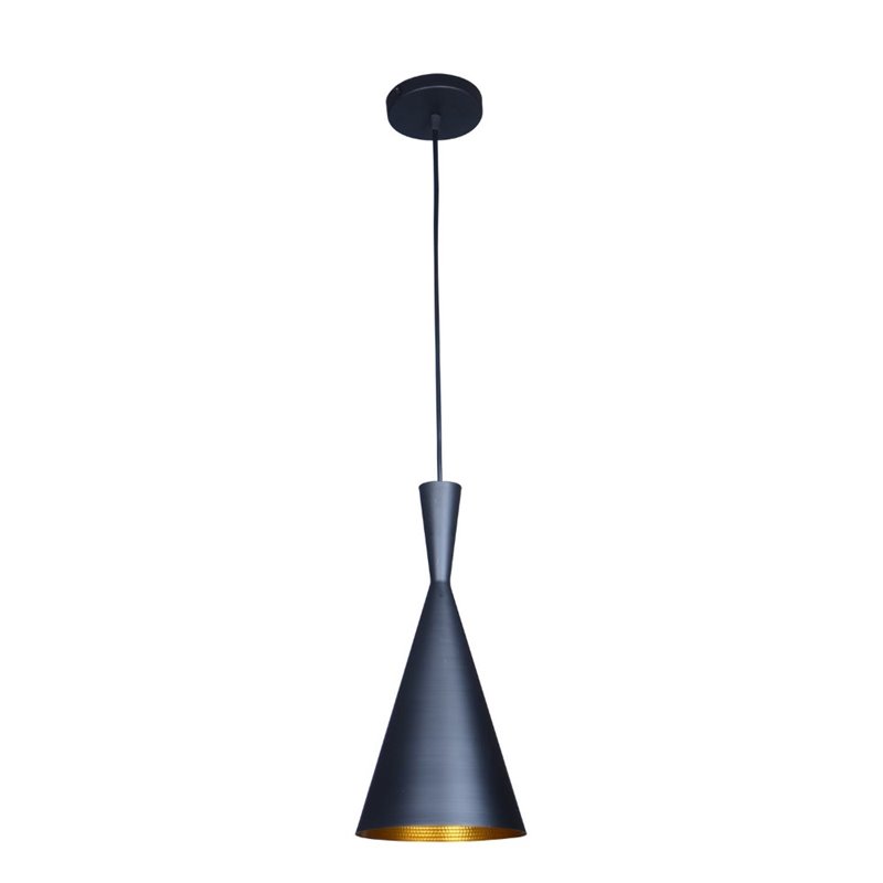 Bromi Design Berkley Single Light Aluminum Pendant in Black