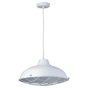 Bromi Design Russel Metal Pendant Lamp in White