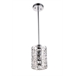 Bromi Design Metropolitan 1 Light Metal Pendant in Chrome