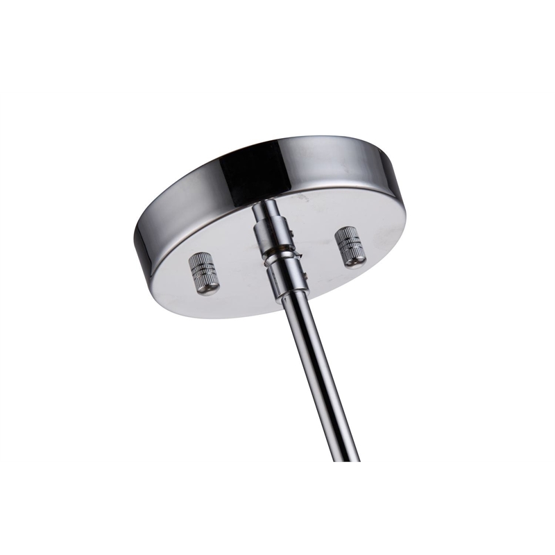 Bromi Design Metropolitan 1 Light Metal Pendant in Chrome