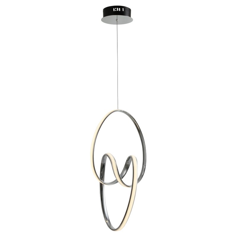 Bromi Design Velocity Metal LED Pendant in Chrome