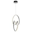 Bromi Design Velocity Metal LED Pendant in Chrome
