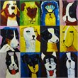Bromi Design Dogs 1 Hand Painted Canvas Wall Art