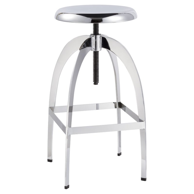Bromi Design Graham Metal Bar Stool in Chrome