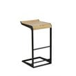 Bromi Design Logan Wood Bar Stool in Black