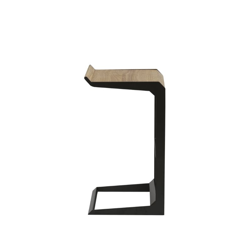 Bromi Design Logan Wood Bar Stool in Black