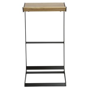Bromi Design Logan Wood Bar Stool in Black