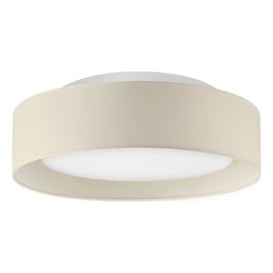 Naomi 15.75in. 3 Light Flush Mount Ceiling Fixture in Beige