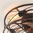 Cedar 4-Light Matt Black  Flush Mount Ceiling Fixture