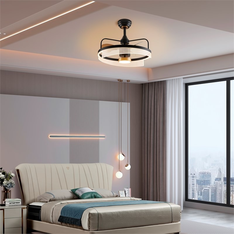 Lincoln LED-Light Matt Black Pendant Ceiling Fixture