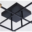 Halton  8 Light Black and Gold Flushmount Ceiling Fixture