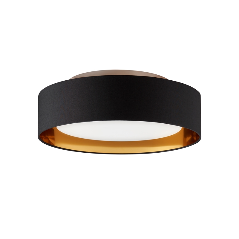 Naomi Flush mount  Black outside gold Inside