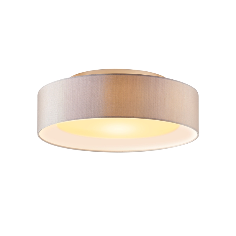 Naomi Flush mount Gray Outside White Inside