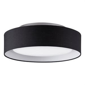 naomi flush mount  black outside/white inside