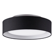 Naomi Flush mount  Black Outside/White Inside