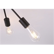 Riley 6 Light Black Flush Mount Ceiling Fixture