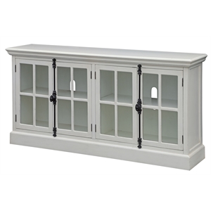 evolution by crestview collection mabry wood four door cabinet in white