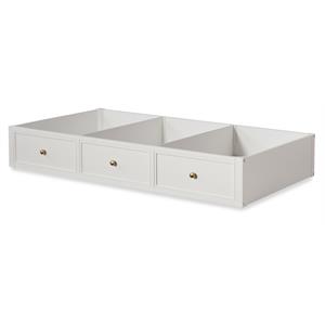 legacy classic chelsea by rachael ray trundle/storage drawer in white wood