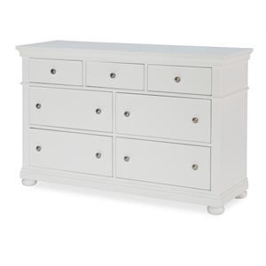 legacy classic canterbury seven drawer dresser natural white wood