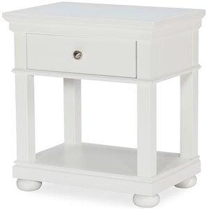 legacy classic canterbury open night stand natural white wood