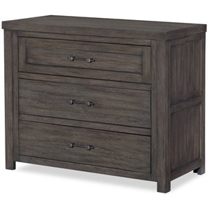 legacy classic bunkhouse three drawer single dresser aged barnwood finish wood