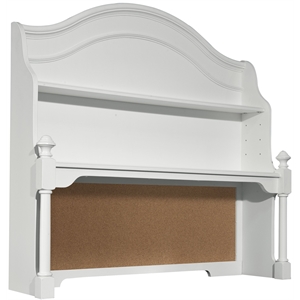 legacy classic madison corkboard desk hutch in white color wood