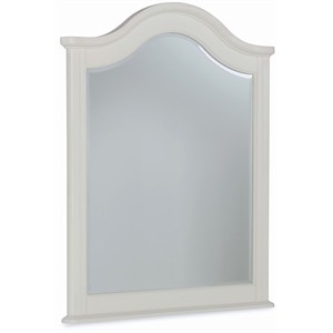 legacy classic wood summerset arched vertical dresser mirror in ivory color