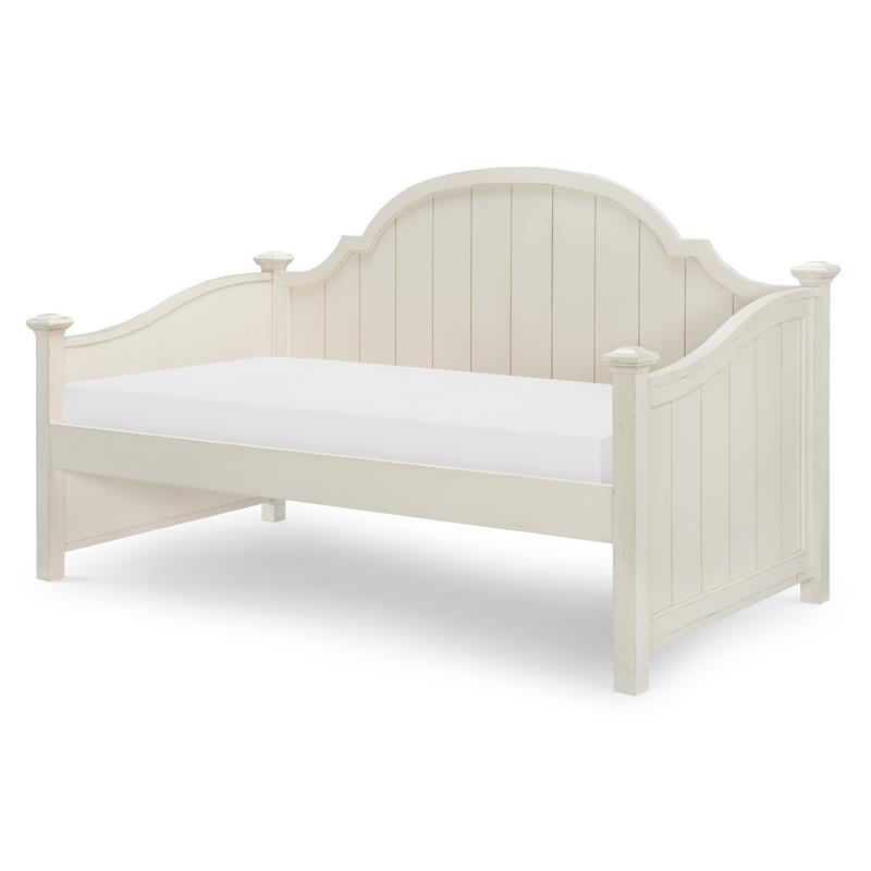 Legacy Classic Lake House Daybed Twin Distressed Pebble White Wood