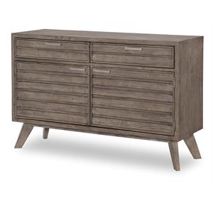 greystone two drawer credenza in ash brown finish wood