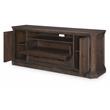 Refined Rustic Entertainment Console in Hunt Country Finish Wood