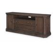 Refined Rustic Entertainment Console in Hunt Country Finish Wood