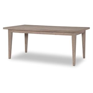 milano by rachael ray rectangular leg table in oak sandstone finish wood