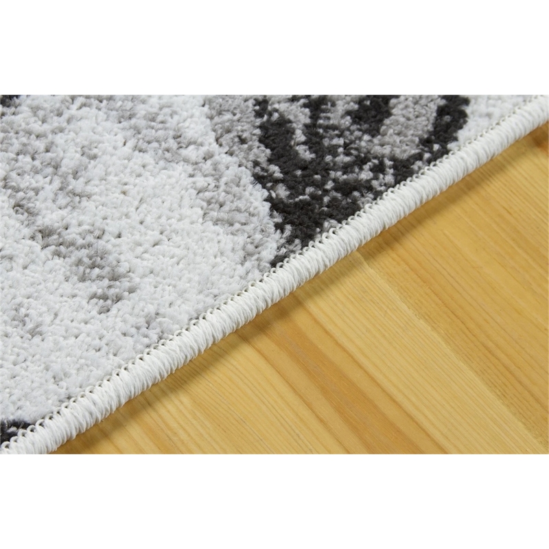 L'Baiet Luna Pink Floral Home Decor 8' x 10' Fabric Area Rug