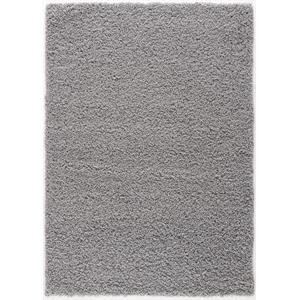 l'baiet yara cozy solid gray modern plush soft shag area rug