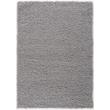 L'Baiet Yara Cozy Solid Gray Modern Plush Soft Shag 2' x 3' Fabric Scatter Rug