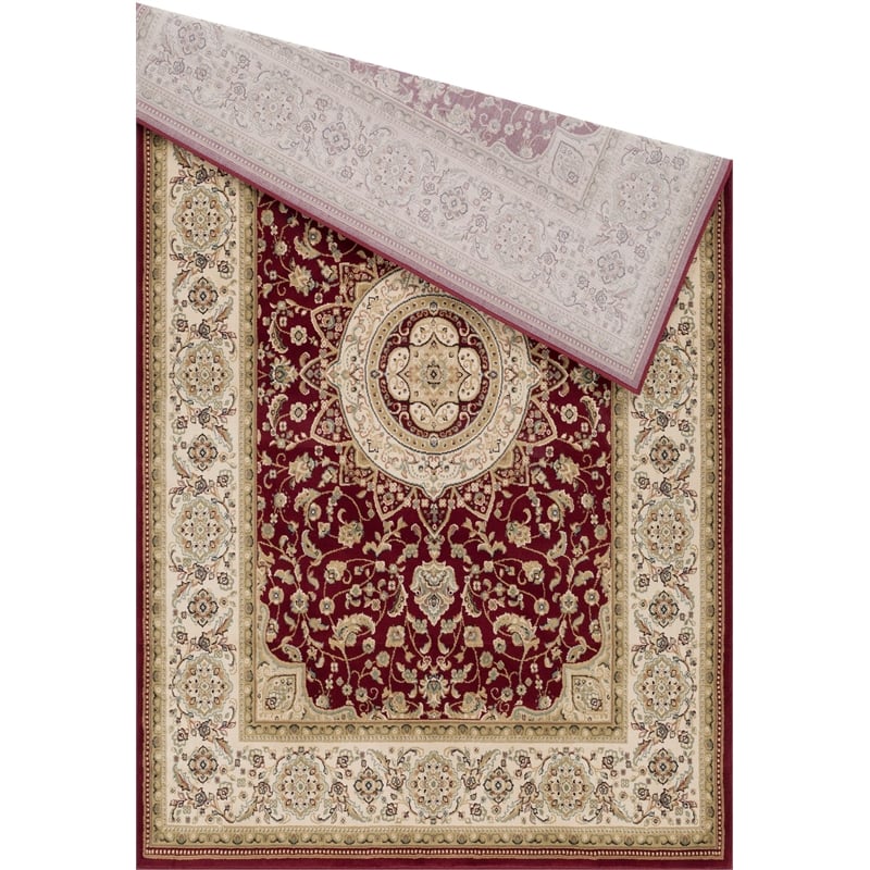 L'Baiet Layla Red Oriental 5' x 7' Fabric Area Rug