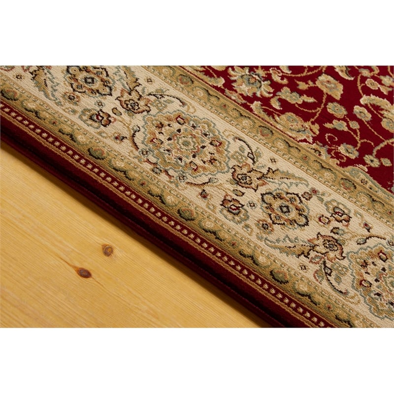 L'Baiet Layla Red Oriental 5' x 7' Fabric Area Rug