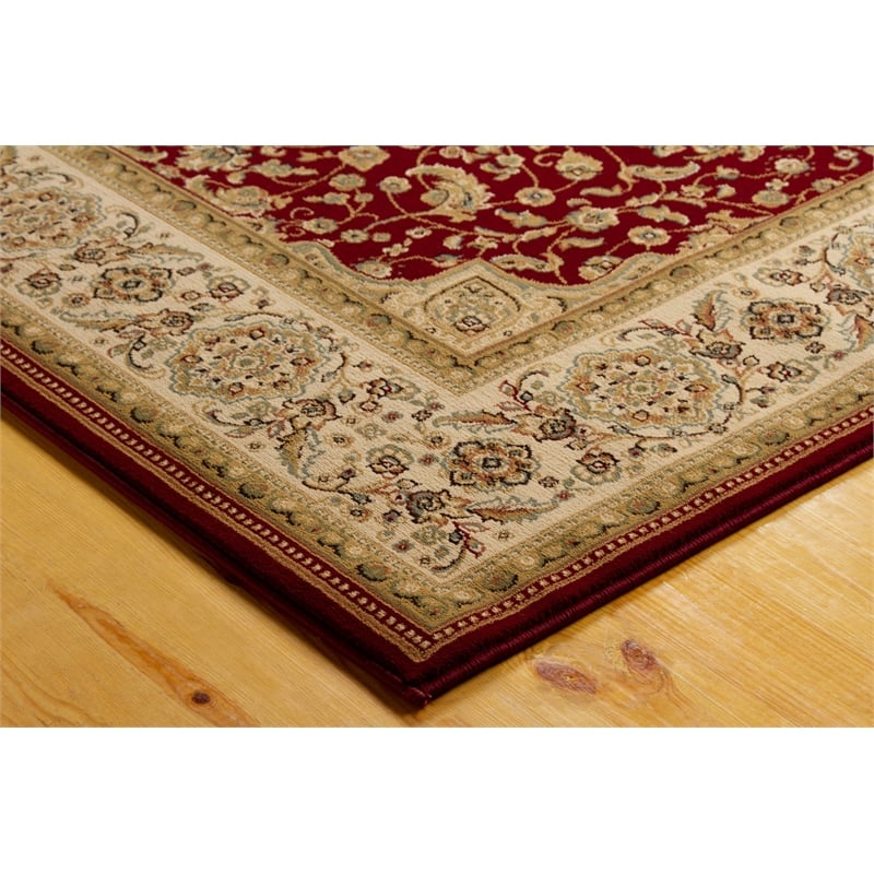 L'Baiet Layla Red Oriental 8' x 10' Fabric Area Rug
