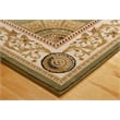 L'Baiet Serilda Green Oriental 5' x 7' Fabric Area Rug