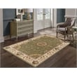 L'Baiet Serilda Green Oriental 5' x 7' Fabric Area Rug