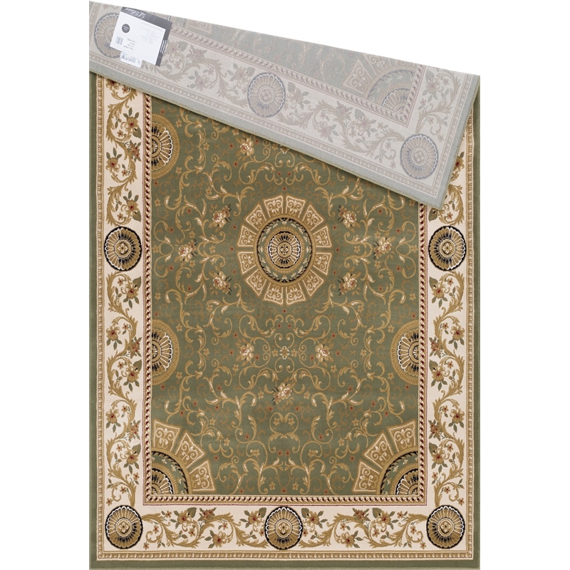 L'Baiet Serilda Green Oriental 8' x 10' Fabric Area Rug