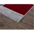 L'Baiet Verena Red Geometric 8 ft. x 10 ft. Fabric Area Rug