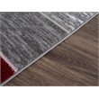 L'Baiet Verena Red Geometric 8 ft. x 10 ft. Fabric Area Rug
